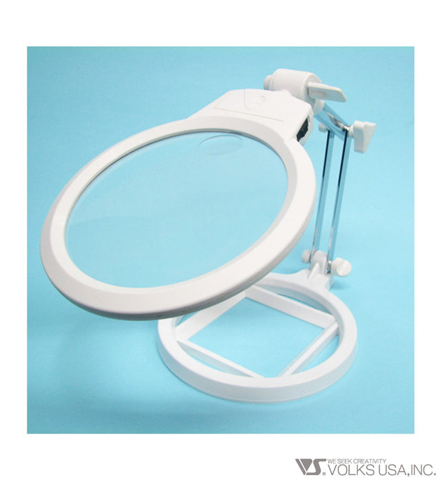 ARGOFILE Clear Stars 11 LED Foldable Stand Magnifying Glass