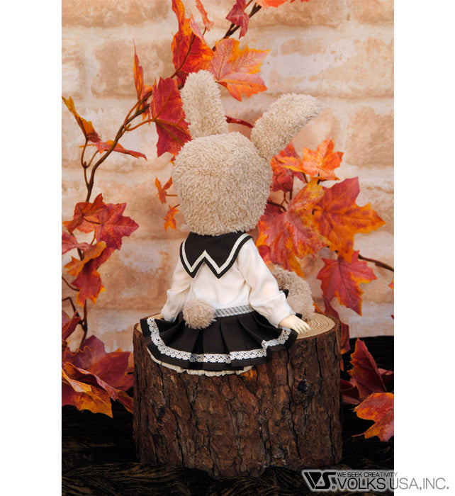 Fluffy Bunny Ear Rompers (Cafe au Lait)