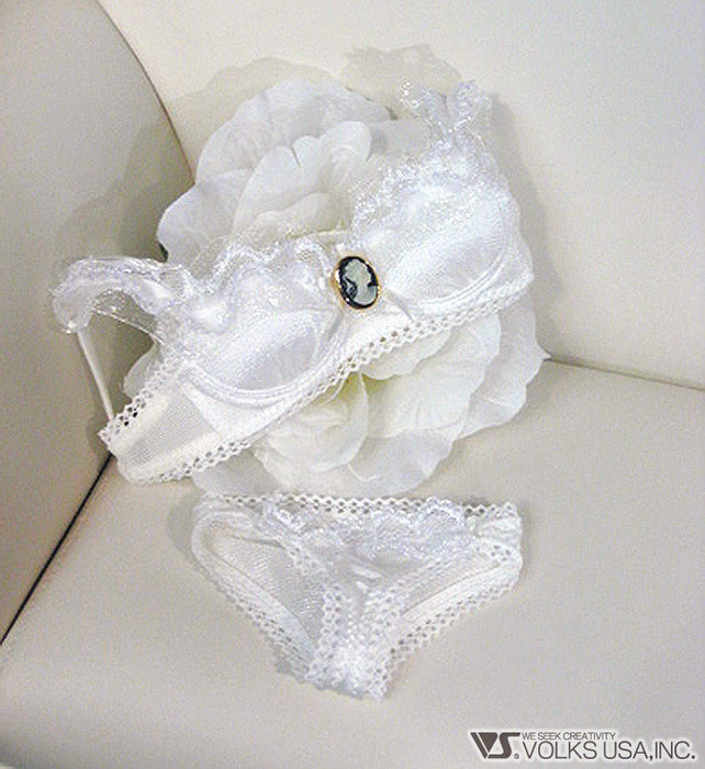 DD Organdy Frilled Lace Bra & Panties