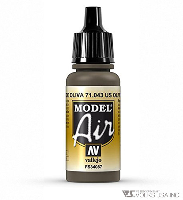 Vallejo Model Air, Olive Drab, 17ml 71.043