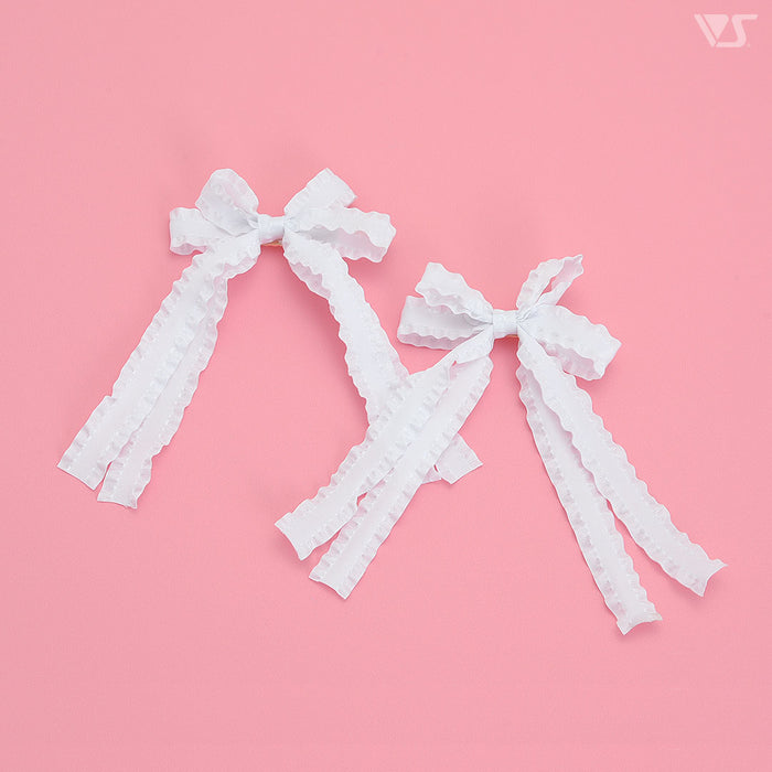 Ribbon Clips (Double / White)