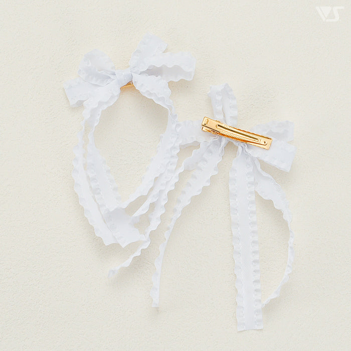Clips For Ribbon Ribbon Clips (Double / White) — VOLKS USA, INC.