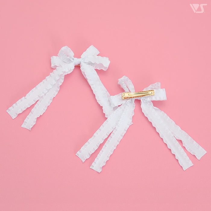 Ribbon Clips (Double / White)