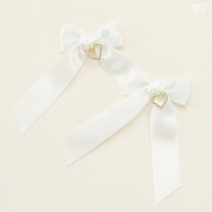 Ribbon Clips (Bijou / White)