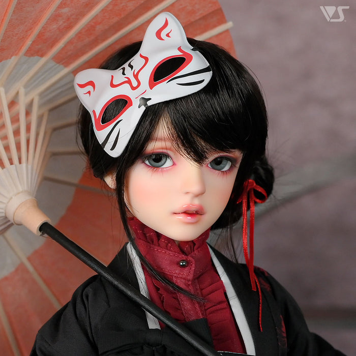 Japanese Cat Mask (Red)