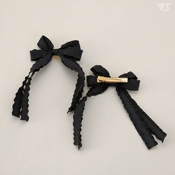 Ribbon Clips (Double / Black)