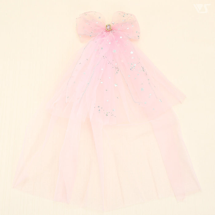 Tulle Ribbon Clip (Pink)