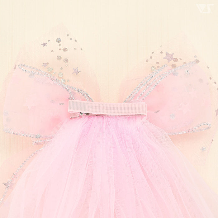 Tulle Ribbon Clip (Pink)