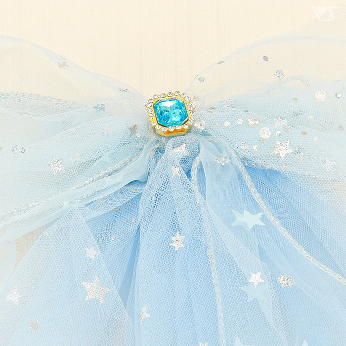 Tulle Ribbon Clip (Blue)