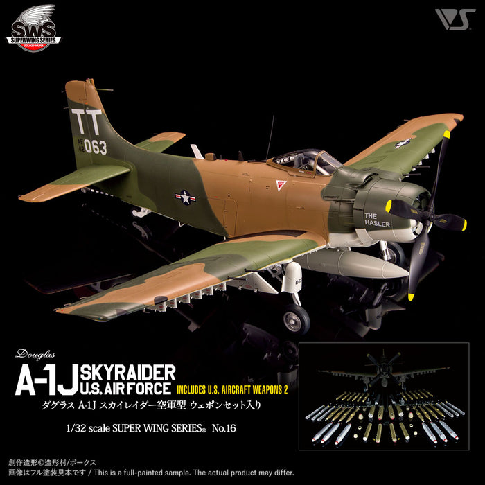 1/32 A-1J U.S. AIR FORCE Includes U.S. Aircraft Weapons