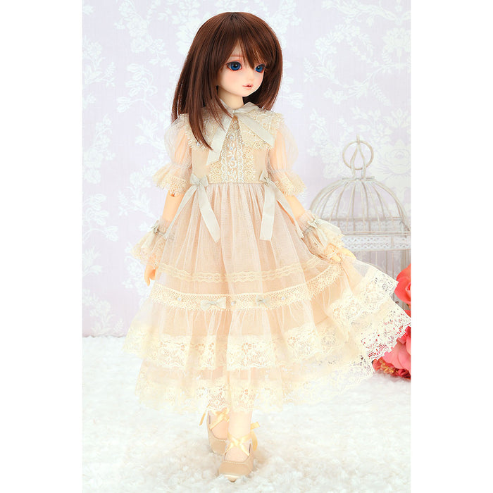 Lacy Tulle Dress (Vanilla) / Mini