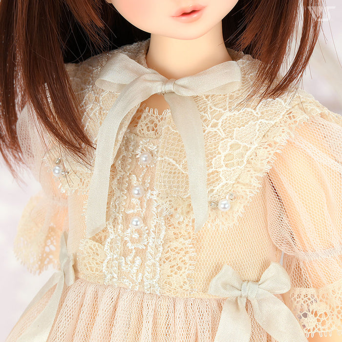 Lacy Tulle Dress (Vanilla) / Mini