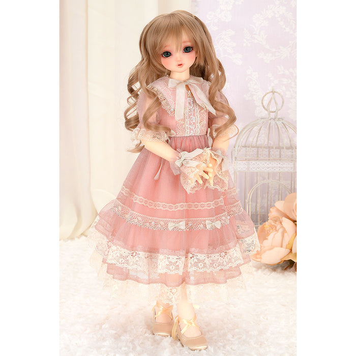 Lacy Tulle Dress (Rose) / Mini