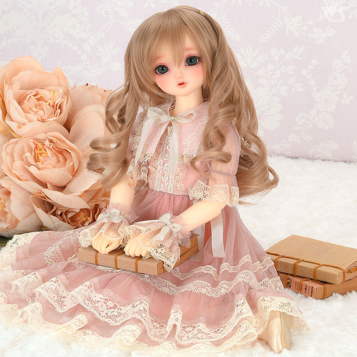 Lacy Tulle Dress (Rose) / Mini