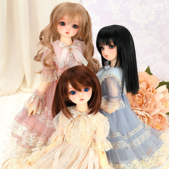 Lacy Tulle Dress (Rose) / Mini