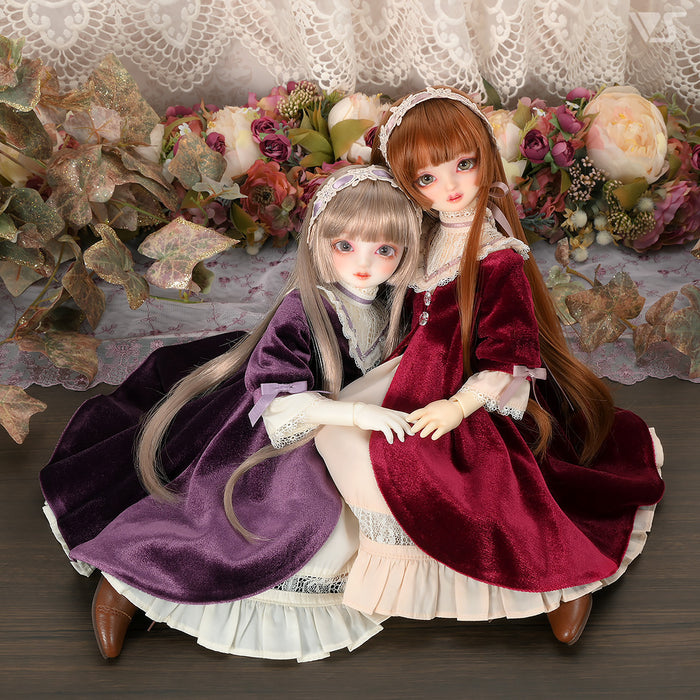 Velour Dress / Mini (Rose Red)
