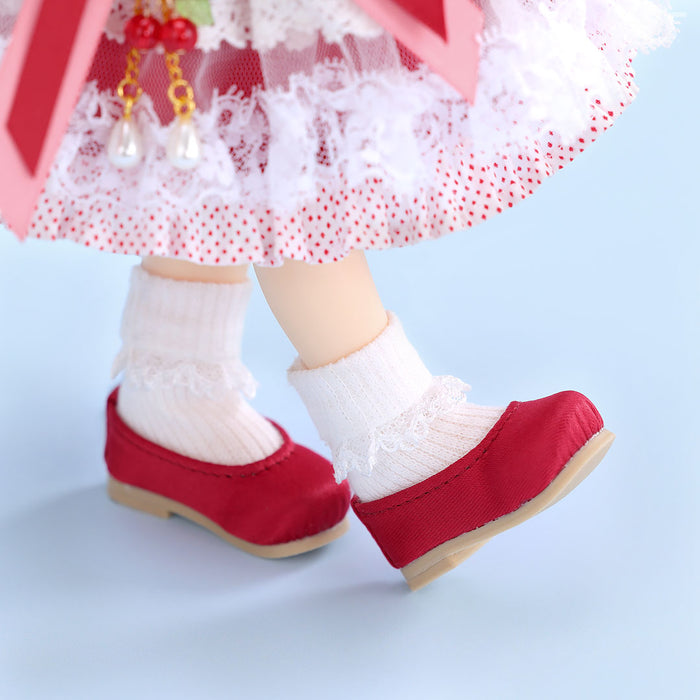 Yo-SD Folded Cuff Socks Set (White & White Lace) / Chibi