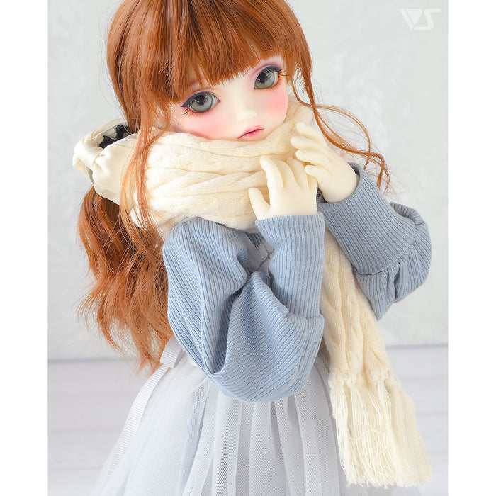 Cable Knit Scarf (Ivory)