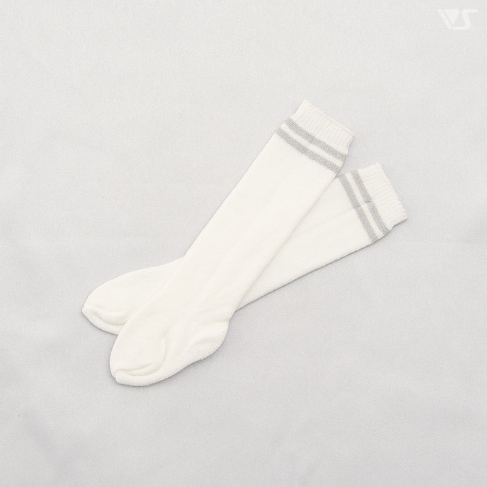 SD Socks (White / Gray Line)