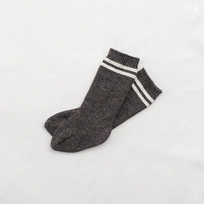 SDM Socks / Mini (Charcoal / White Line)