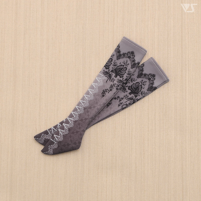 SDM Lace-up Printed Socks / Mini (Gray)