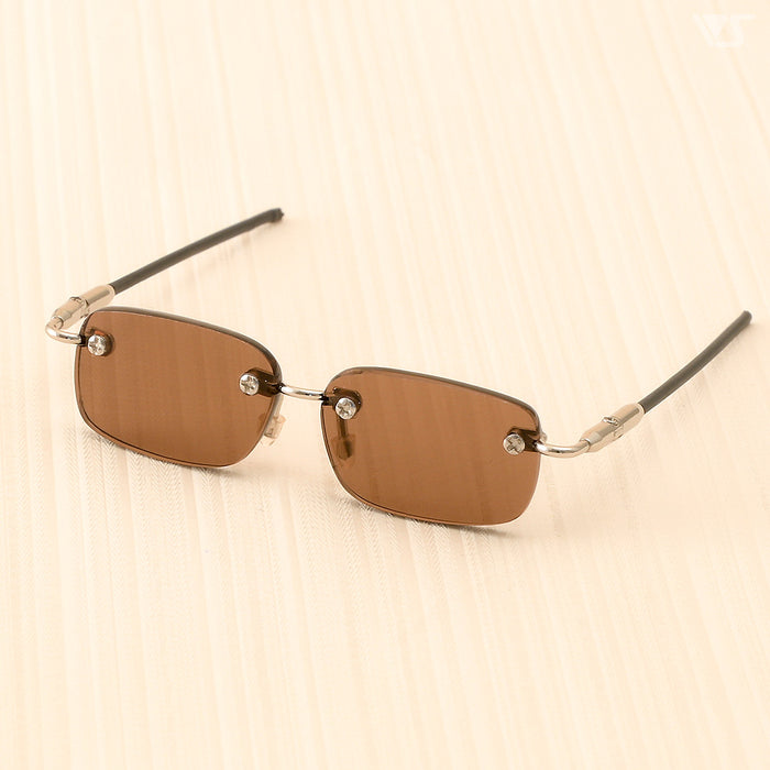 Sunglasses (Rimless / Dark Brown)
