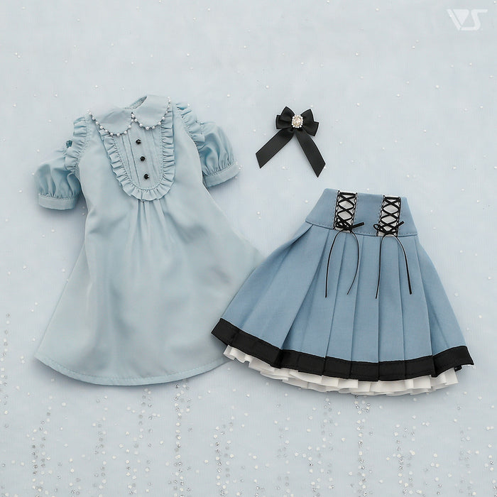 Sweet Little Devil Dress Set (Pale Blue)