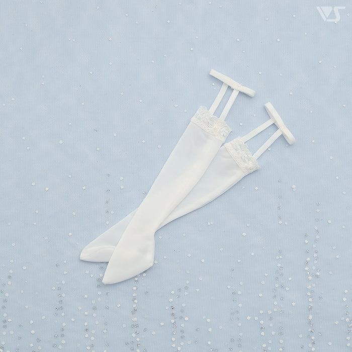 SDM Garter Socks / Mini (White / Lace)