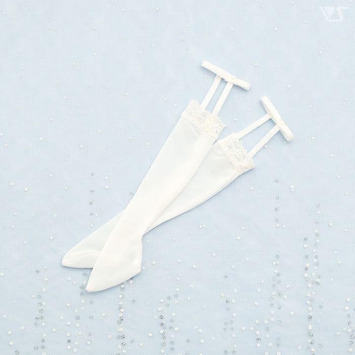 SDM Garter Socks / Mini (White / Lace)