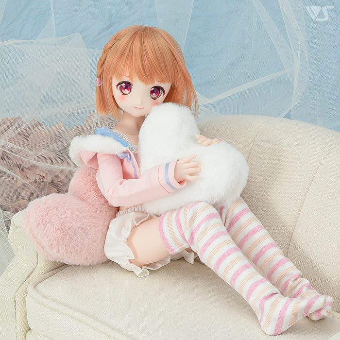 Heart Cushion Set (White & Pink)