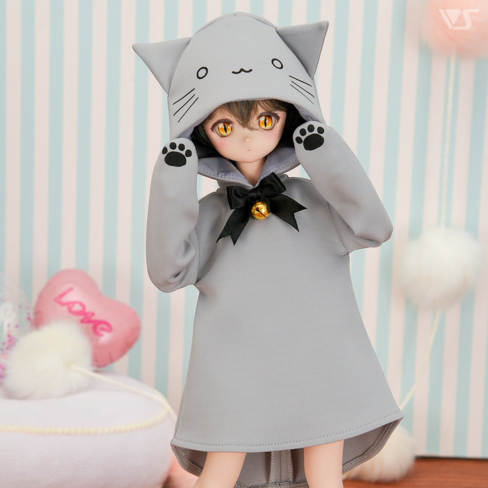 Gray Cat Hoodie / Mini