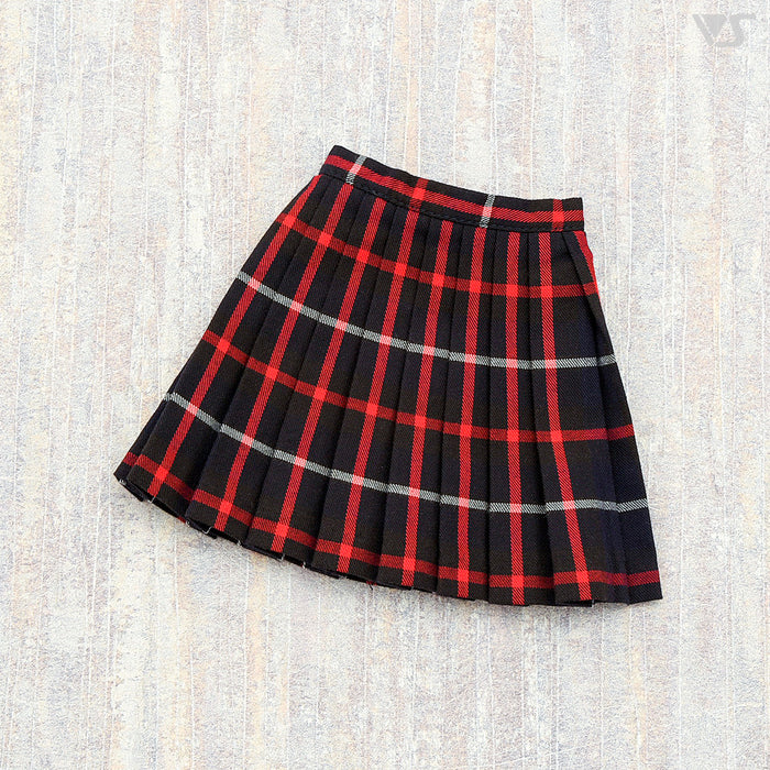 Plaid Skirt (Black / Red)