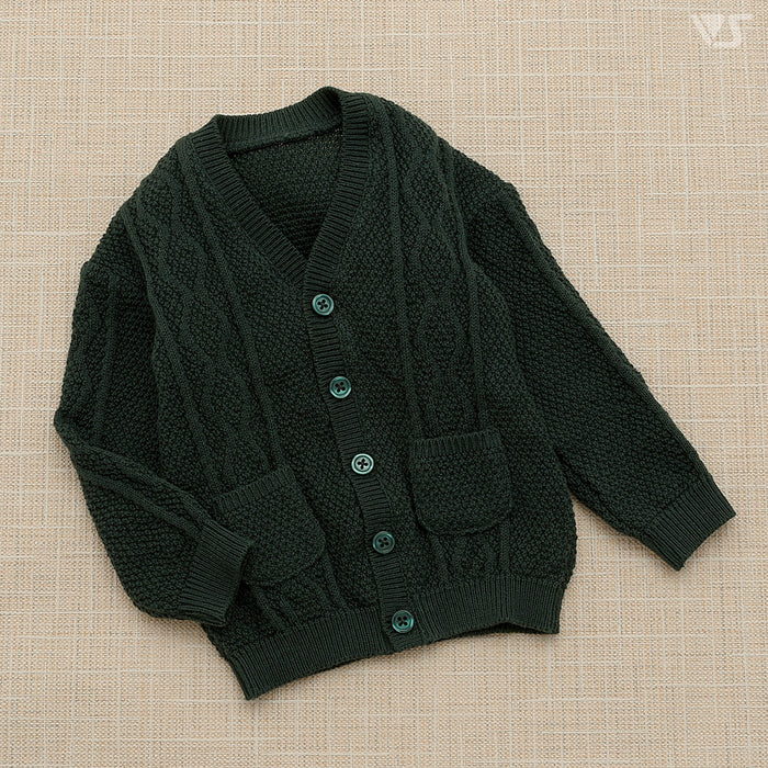 Knit Cardigan (Dark Green)