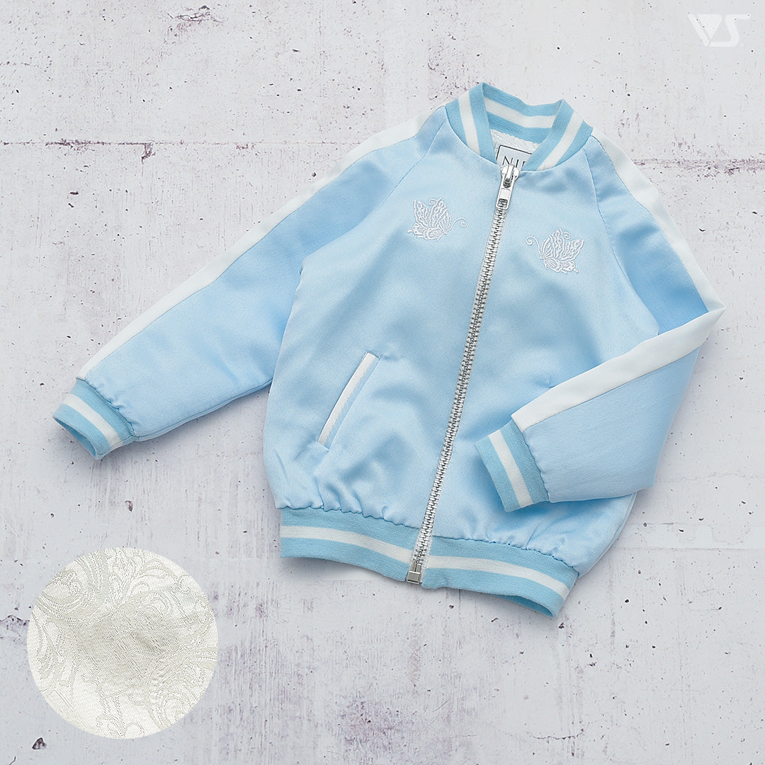 Sukajan Jacket (Pale Blue / Butterfly and Crane) — VOLKS USA, INC.