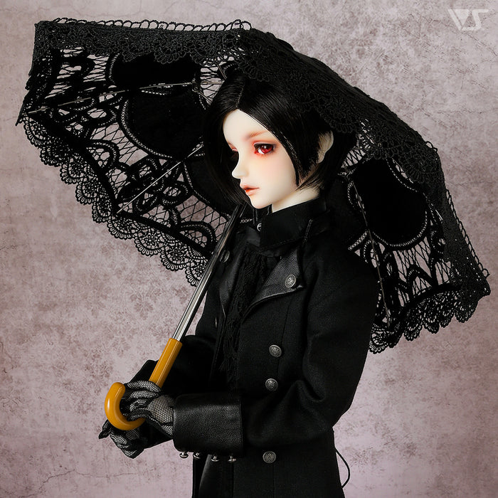 Dollfie Elegant Noir Lace Umbrella