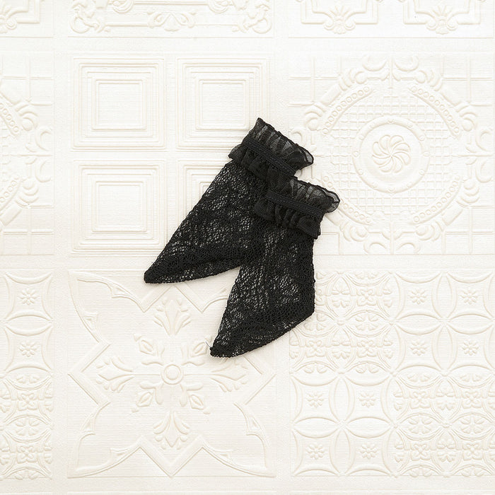 SDM Lace Short Socks / Mini (Black & Frills)