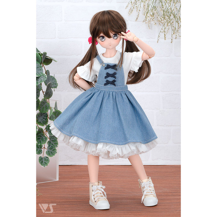 Girly Denim Overalls Set / Mini