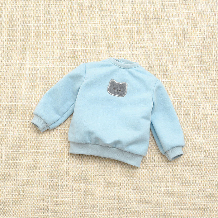 Cat Sweat Shirt / Mini (Pale Blue)