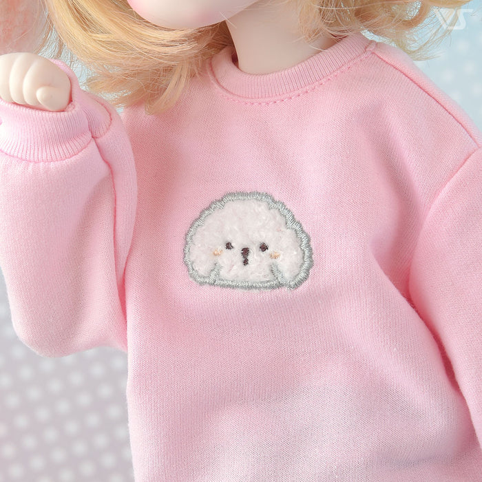 Poodle Sweat Shirt / Mini (Pink)