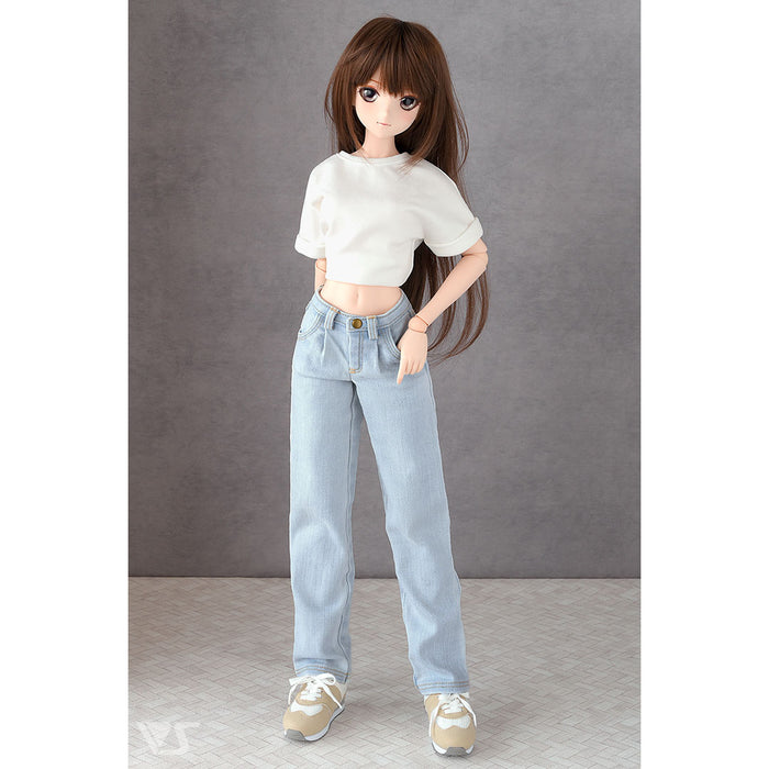 002 Tuck Wide Jeans / DD (Pale Blue)