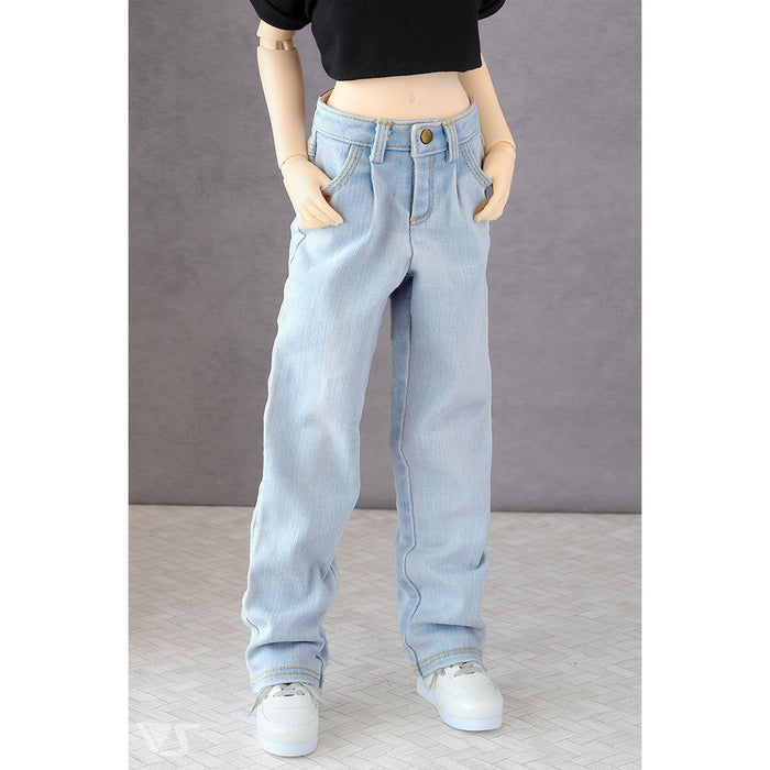 002 Tuck Wide Jeans / SD (Pale Blue)