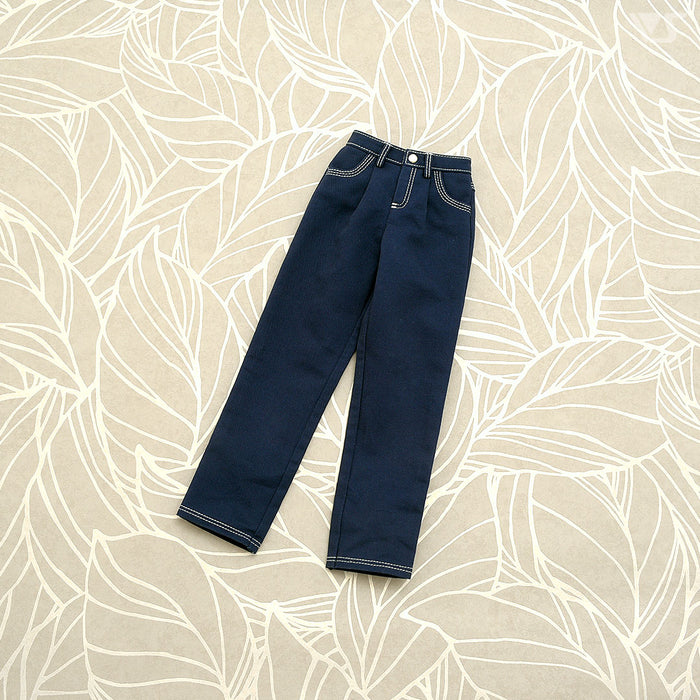 002 Tuck Wide Jeans / SD (Navy)