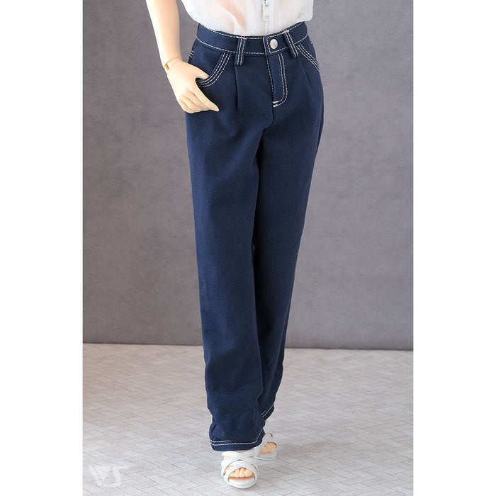 002 Tuck Wide Jeans / SD (Navy)