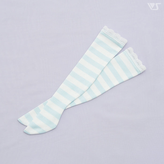 SD Border Socks (Pale Blue)