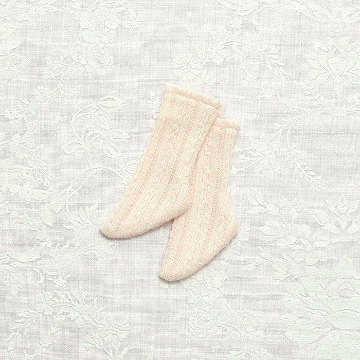 SDM Knit Socks / Mini (Vanilla Beige)