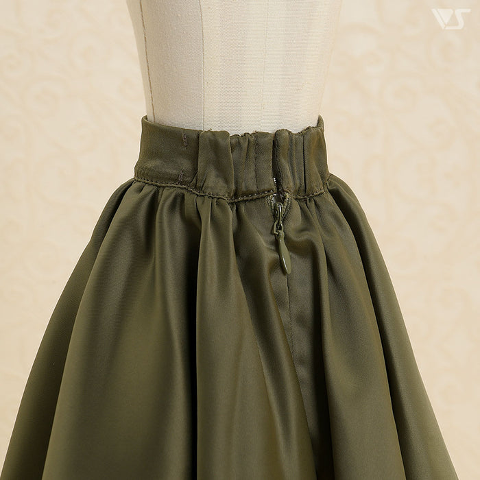 Classical Flare Skirt (Moss Green)