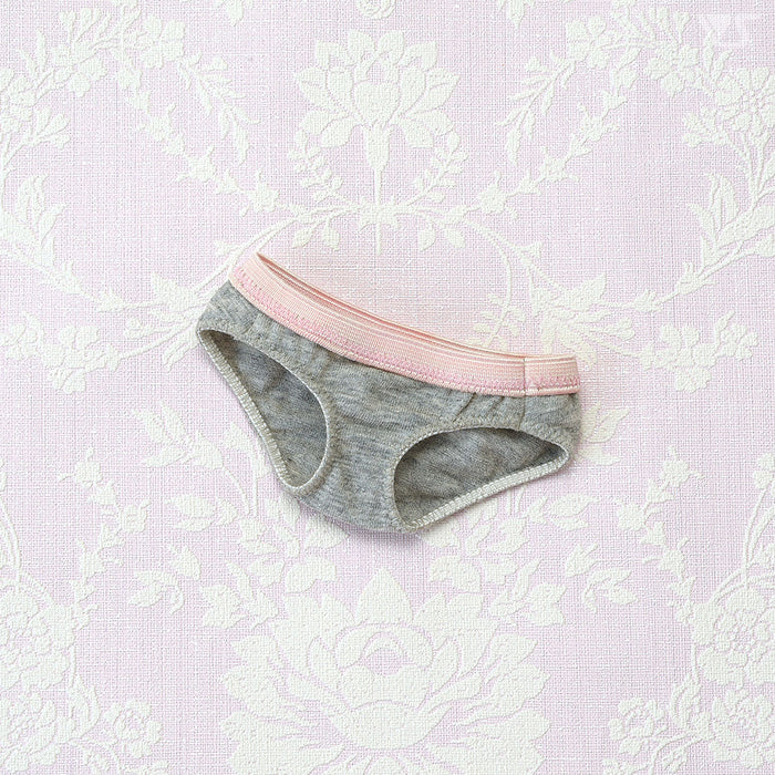 Cotton Panties (Pink x Gray)