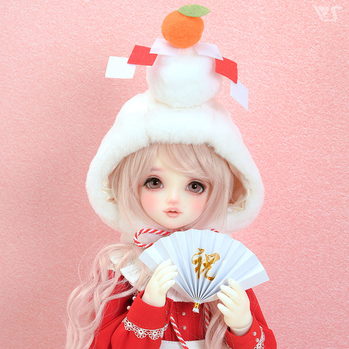 Kagami Mochi Cap & Folding Fan Set