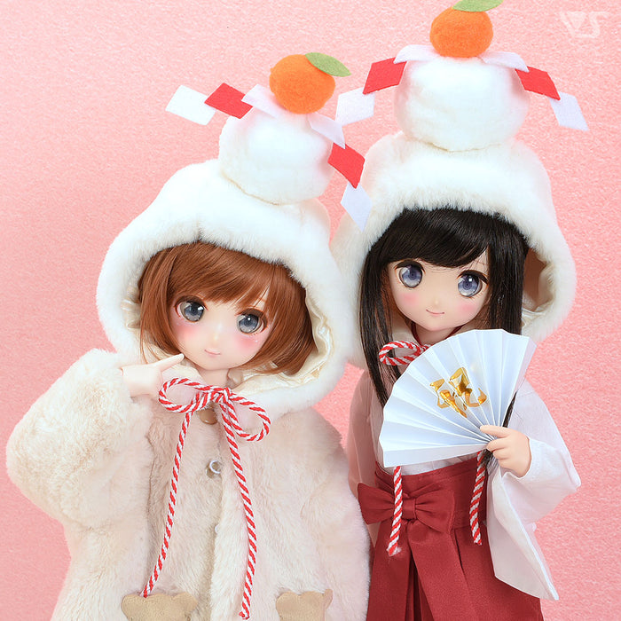 Kagami Mochi Cap & Folding Fan Set