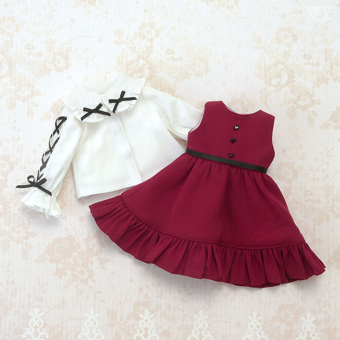 Jumper Dress Set / Chimikko (Bordeaux)